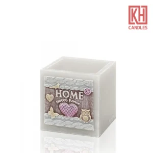 Home Sweet Home Lamp Quadrat Candle