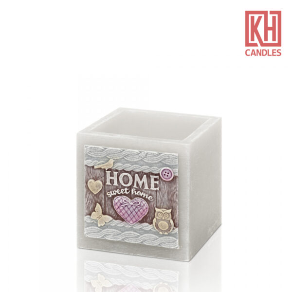 Home Sweet Home Lamp Quadrat Candle